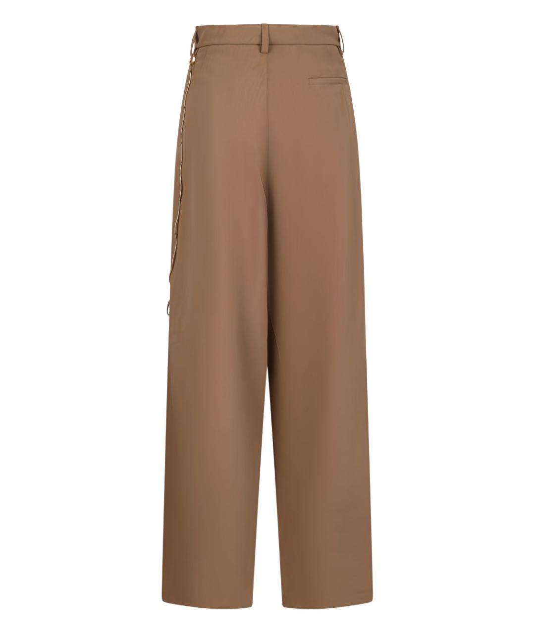 DARKPARK Бежевые прямые брюки, фото 2