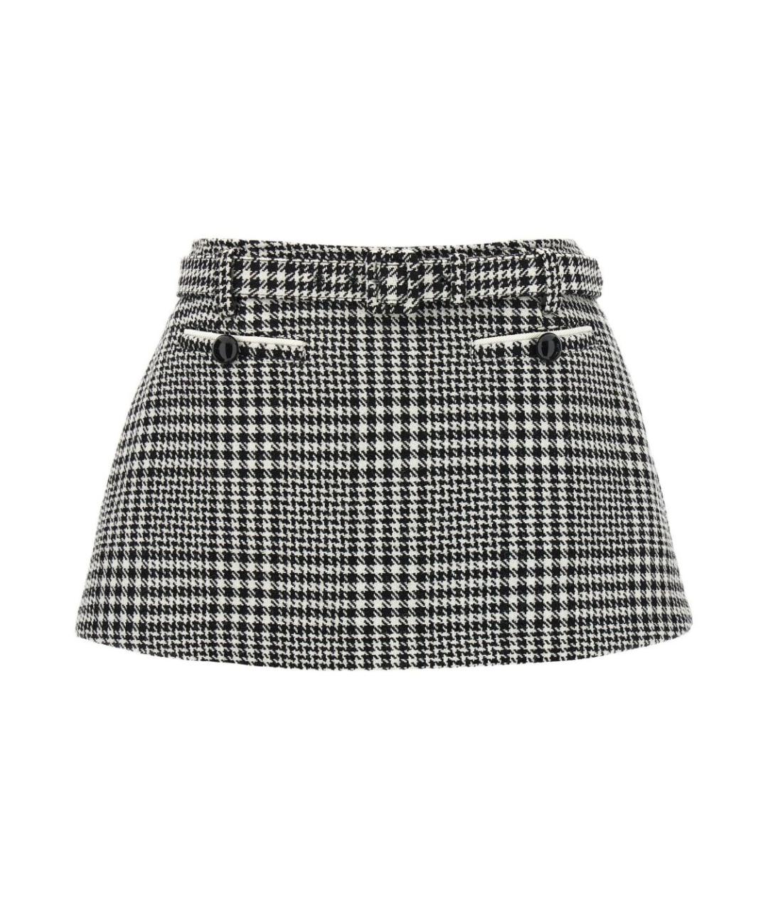 SELF-PORTRAIT Серая полиэстеровая юбка-шорты, фото 1