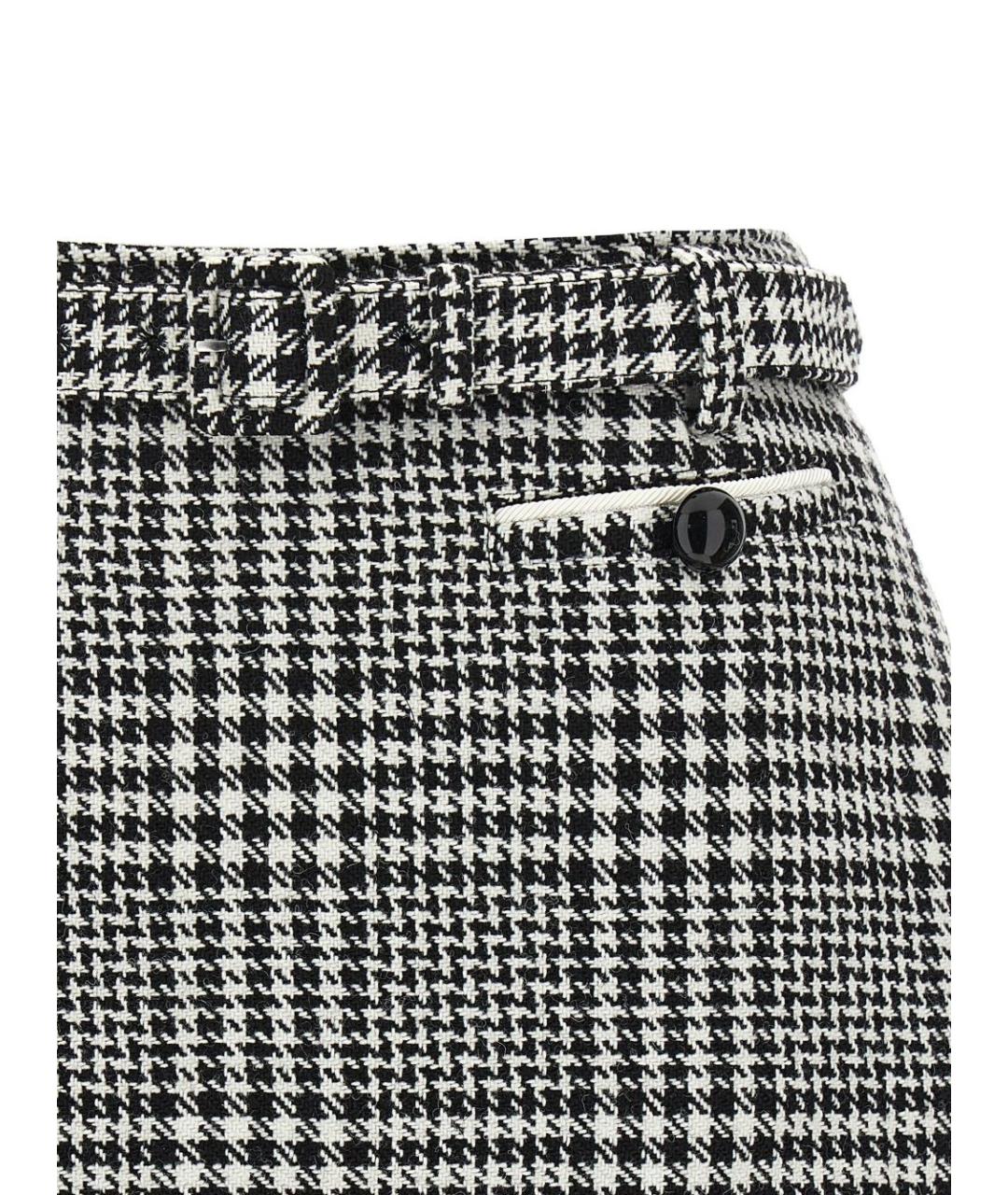 SELF-PORTRAIT Серая полиэстеровая юбка-шорты, фото 4