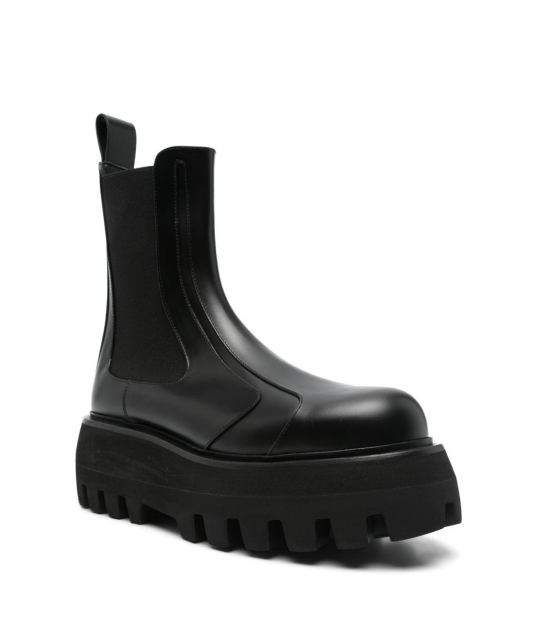 ALEXANDER MCQUEEN Черные кожаные ботинки, фото 2