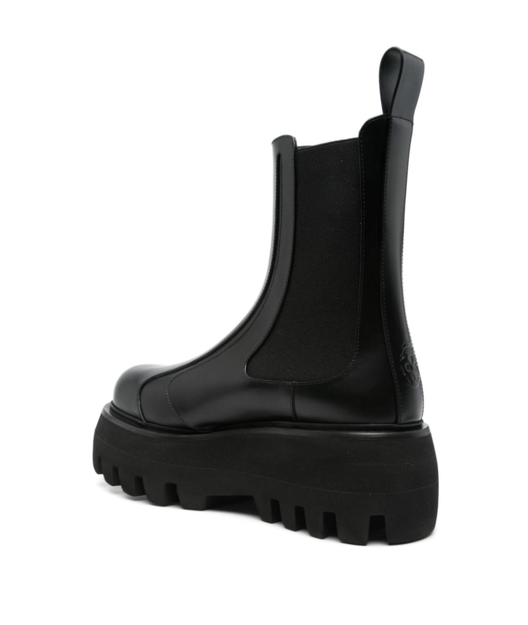 ALEXANDER MCQUEEN Черные кожаные ботинки, фото 3