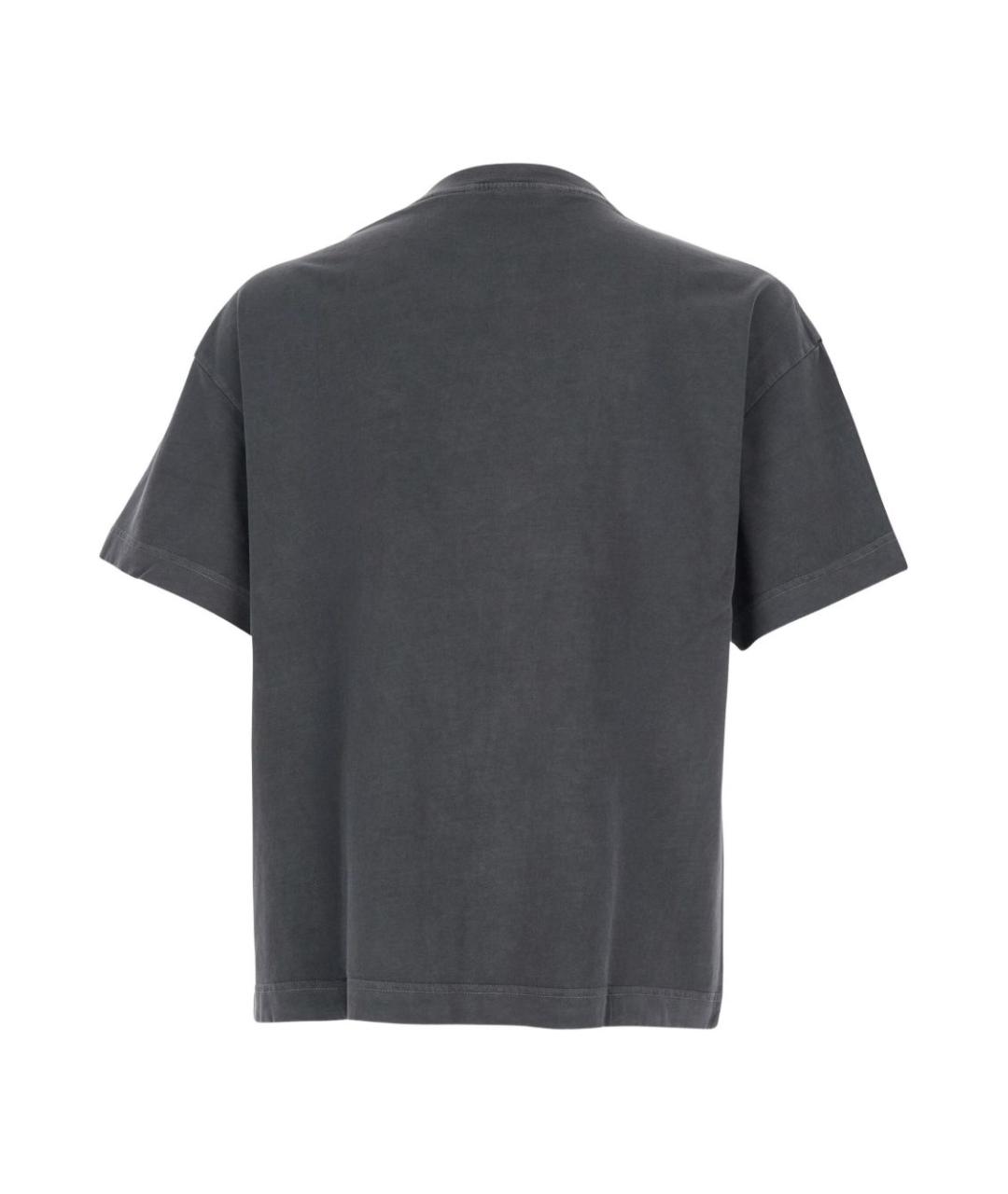 PALM ANGELS Серая хлопковая футболка, фото 2