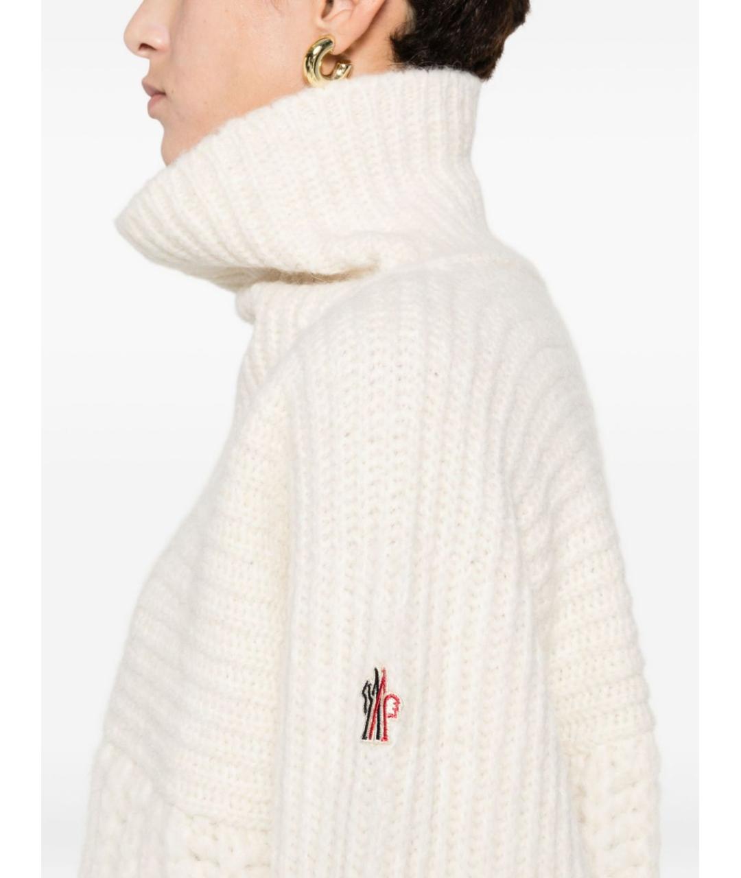 MONCLER GRENOBLE Белый джемпер / свитер, фото 4