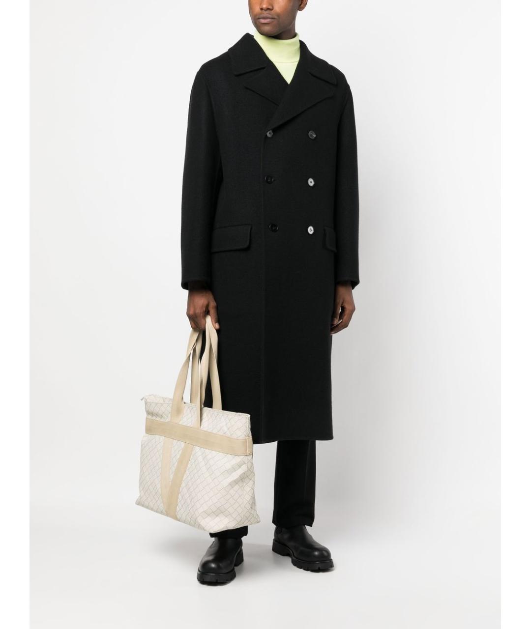 JIL SANDER Черное шерстяное пальто, фото 5