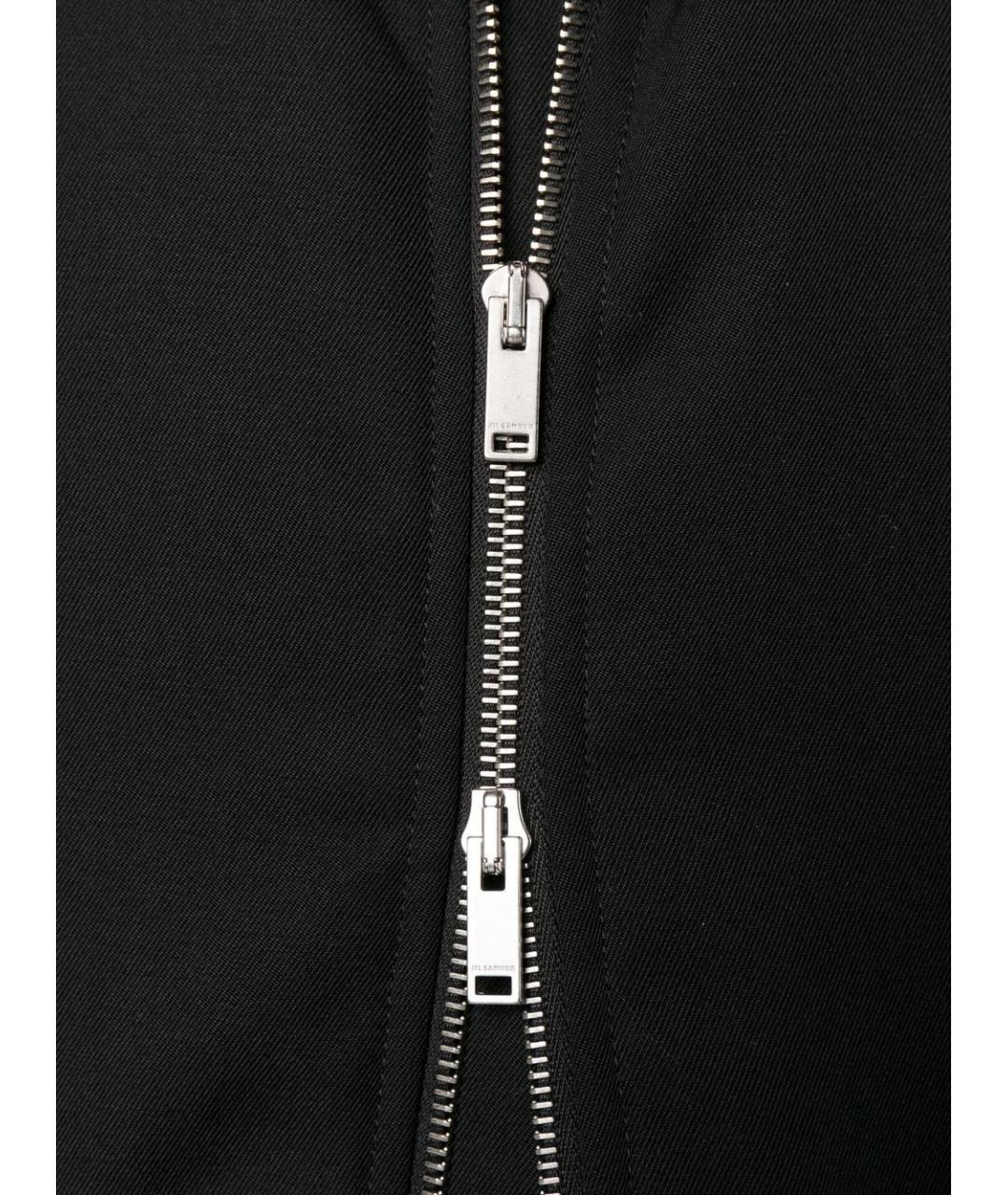 JIL SANDER Черная шерстяная куртка, фото 4