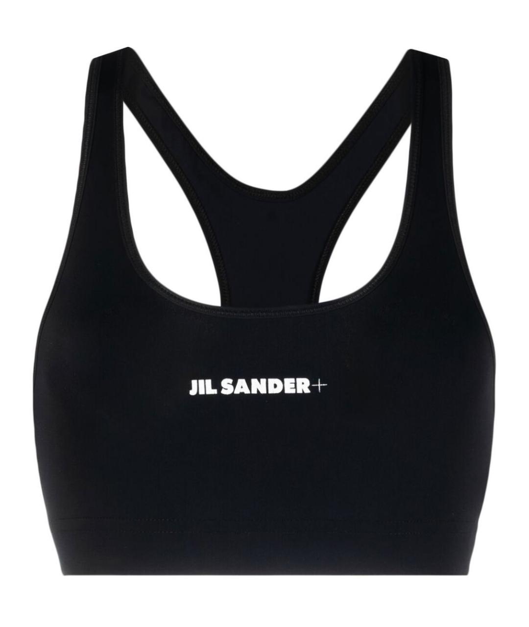 JIL SANDER Черная полиамидовая майка, фото 1