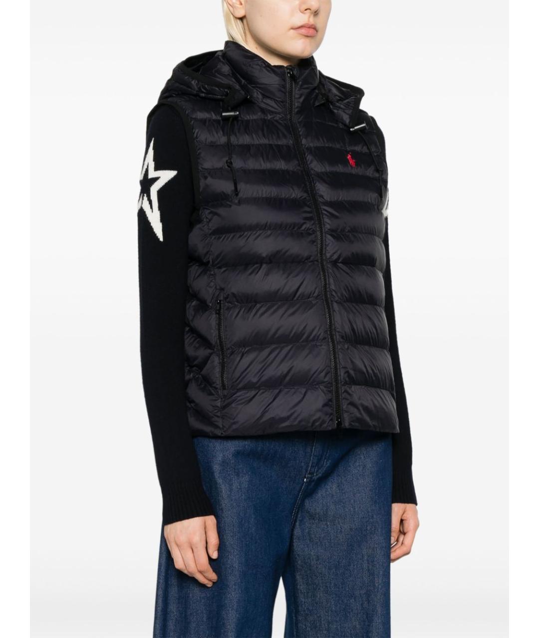 POLO RALPH LAUREN Черный полиамидовый жилет, фото 2