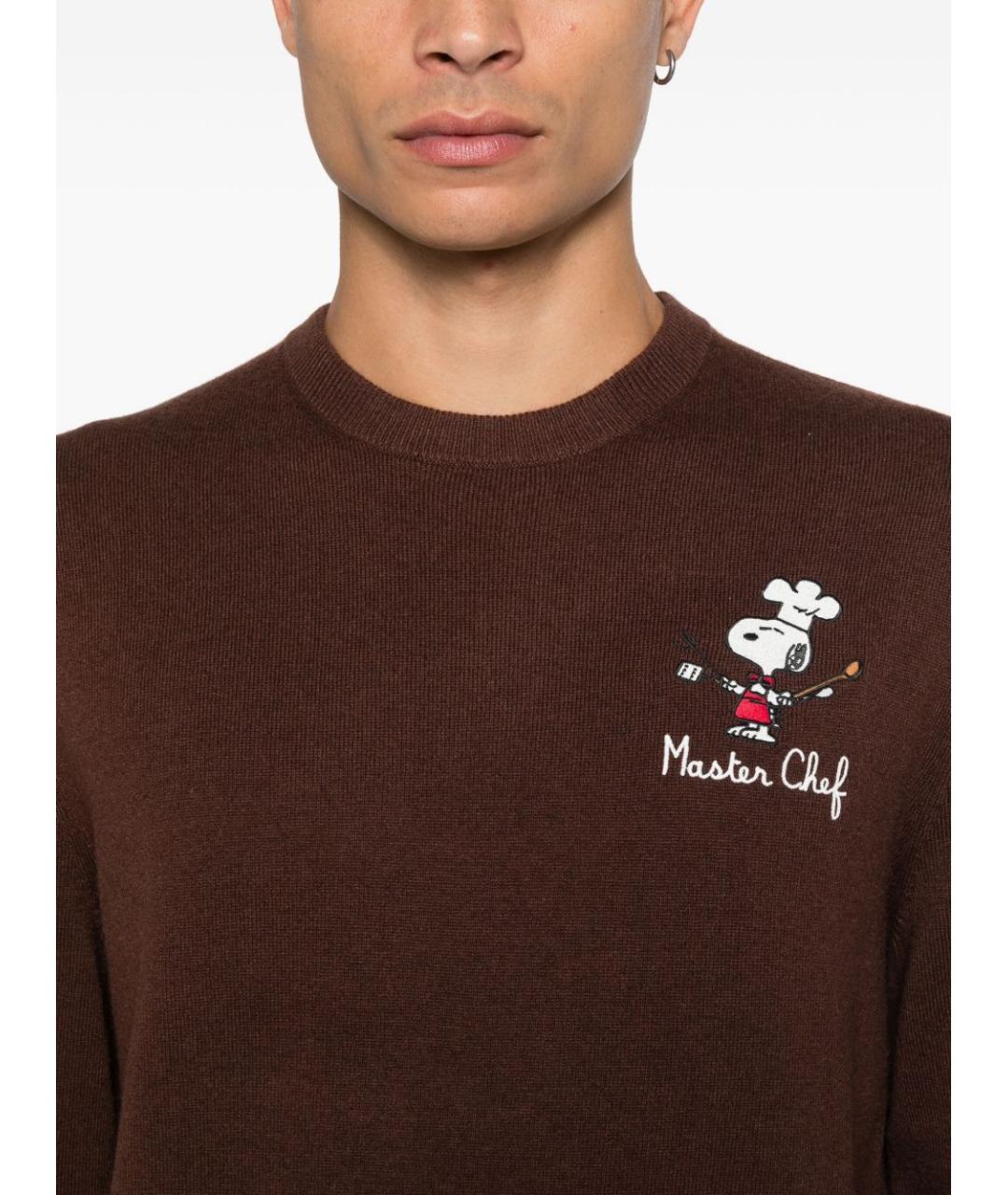 MC2 SAINT BARTH Коричневый шерстяной джемпер / свитер, фото 3