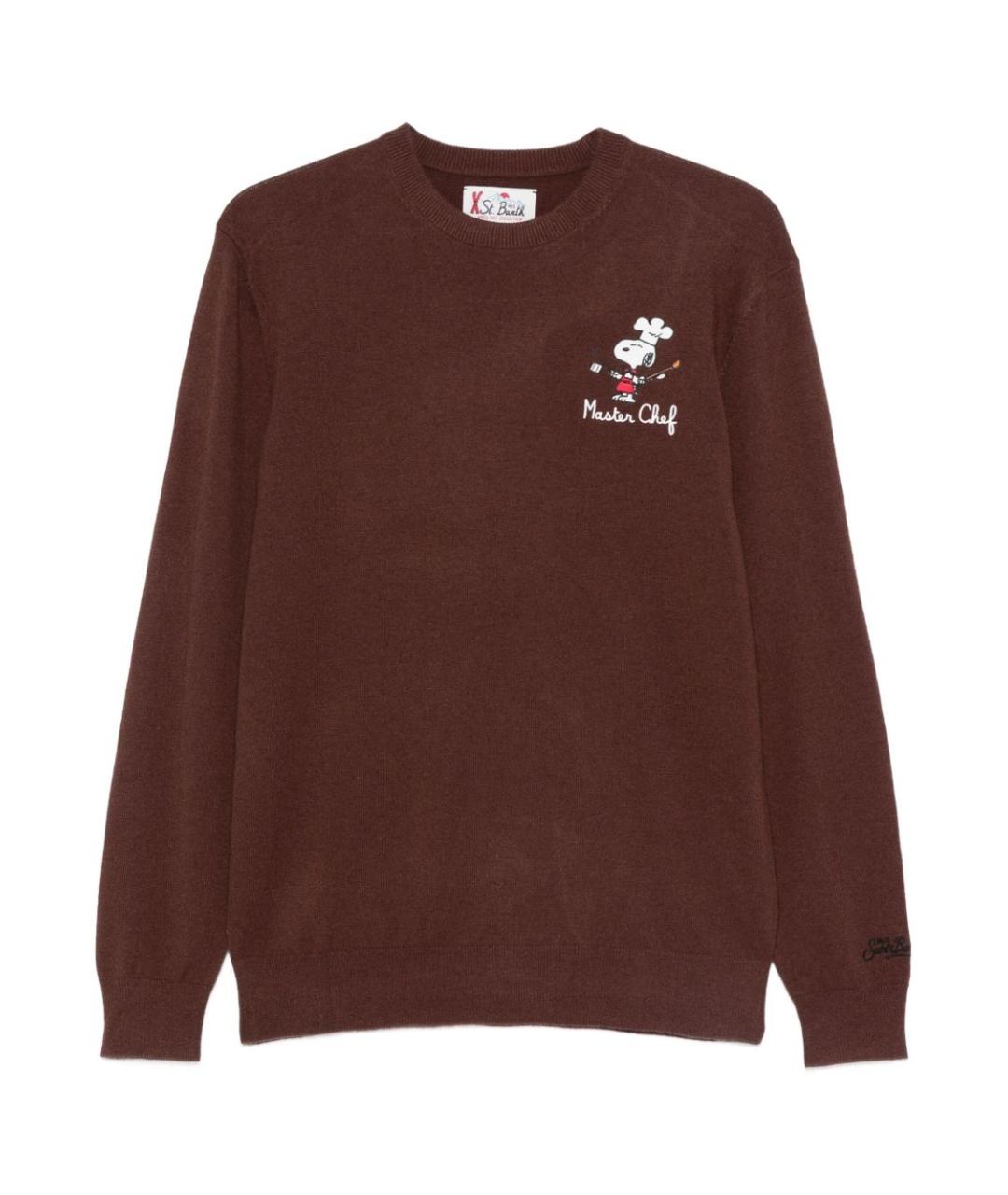 MC2 SAINT BARTH Коричневый шерстяной джемпер / свитер, фото 1