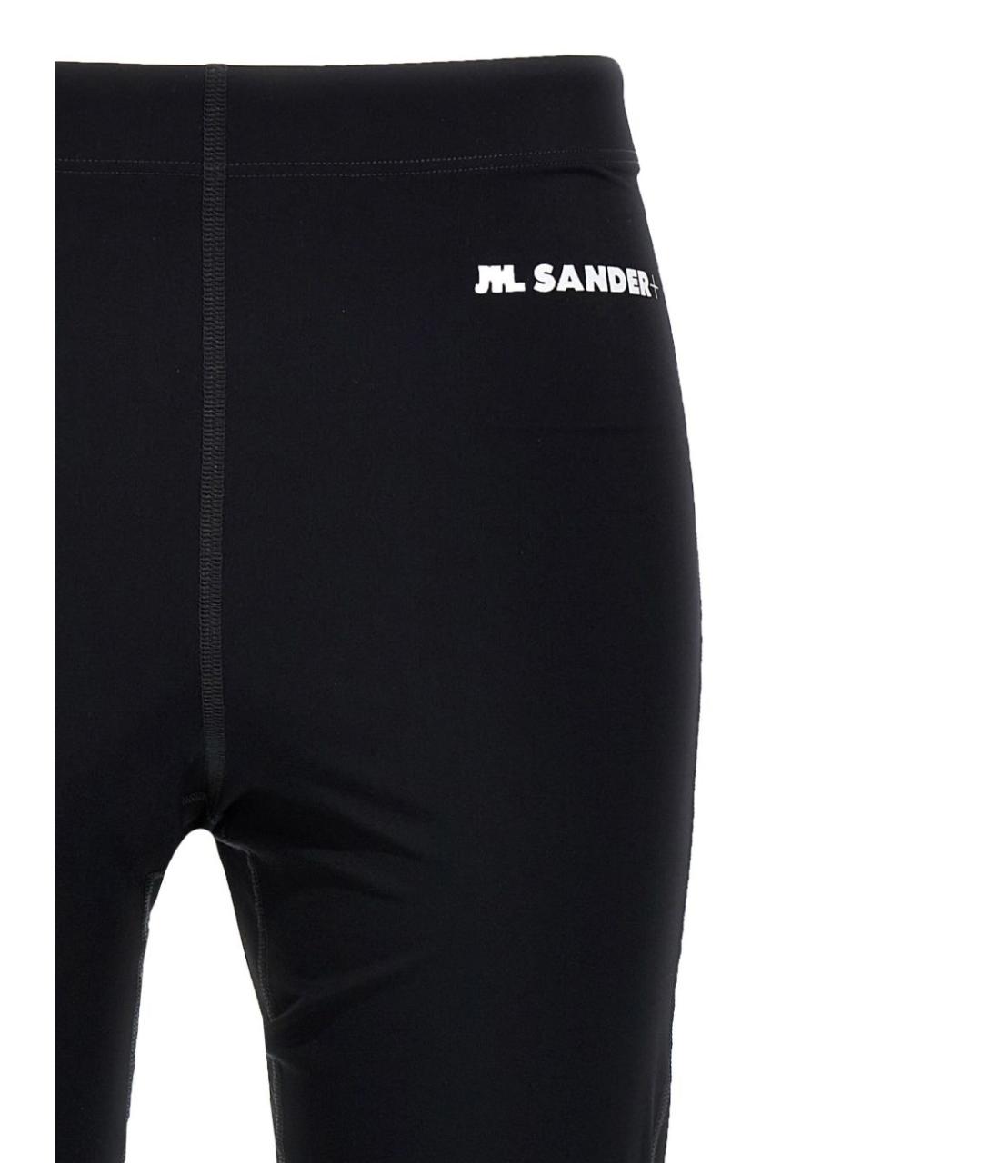 JIL SANDER Черные полиамидовые леггинсы и велосипедки, фото 2