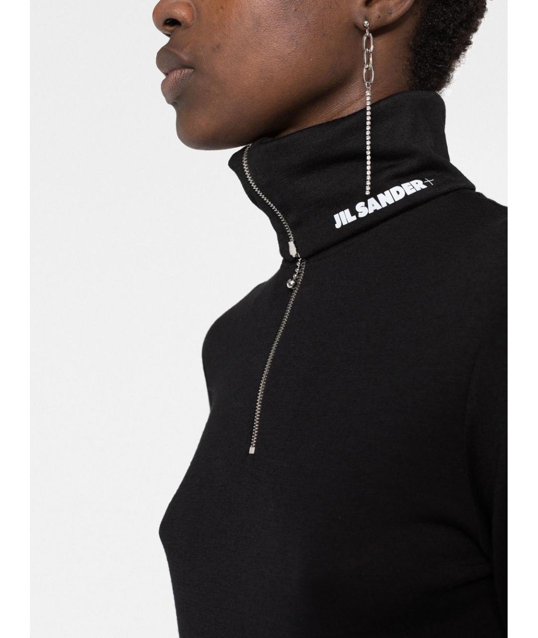 JIL SANDER Черный полиэстеровый джемпер / свитер, фото 4