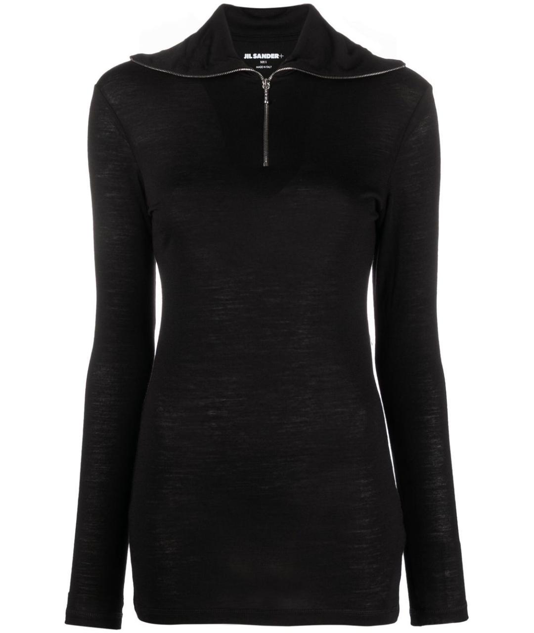 JIL SANDER Черный полиэстеровый джемпер / свитер, фото 1