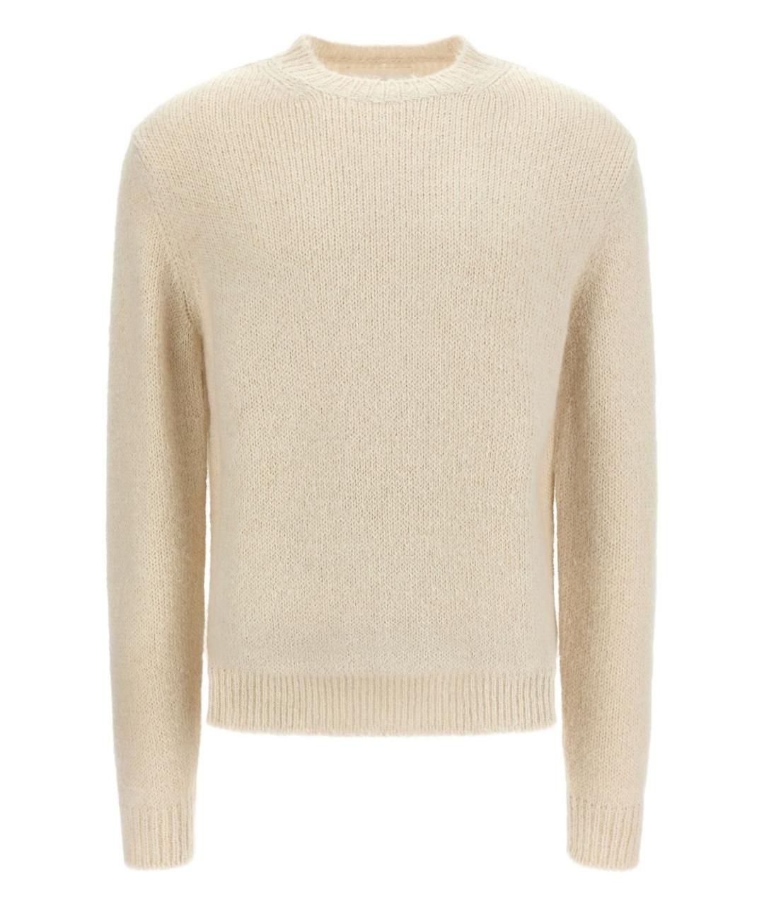 JIL SANDER Белый шерстяной джемпер / свитер, фото 1