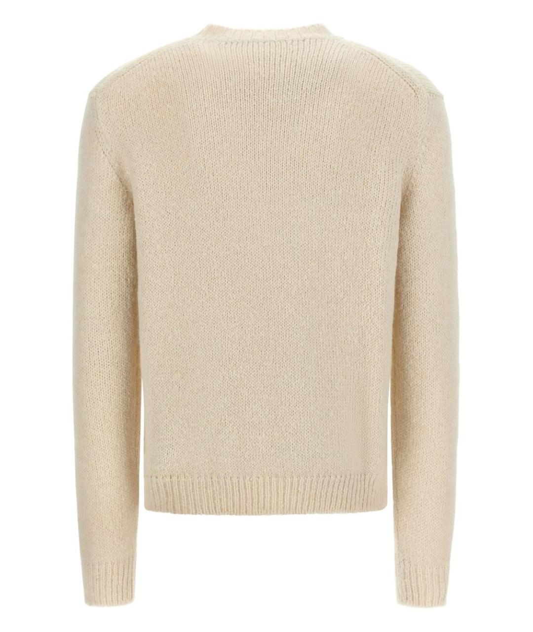 JIL SANDER Белый шерстяной джемпер / свитер, фото 4