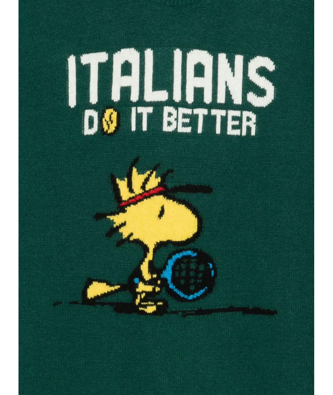 MC2 SAINT BARTH Зеленый шерстяной джемпер / свитер, фото 2