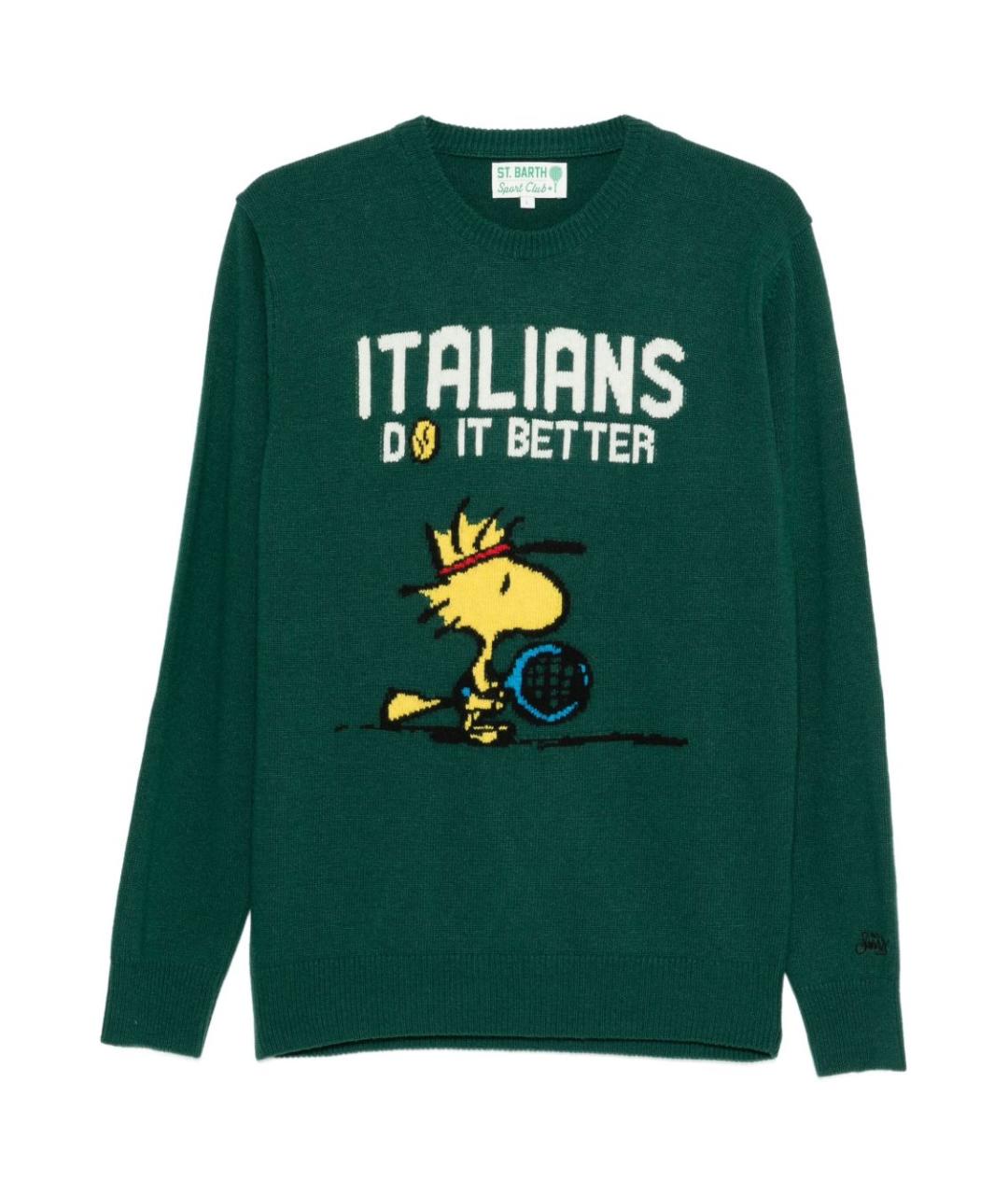 MC2 SAINT BARTH Зеленый шерстяной джемпер / свитер, фото 1