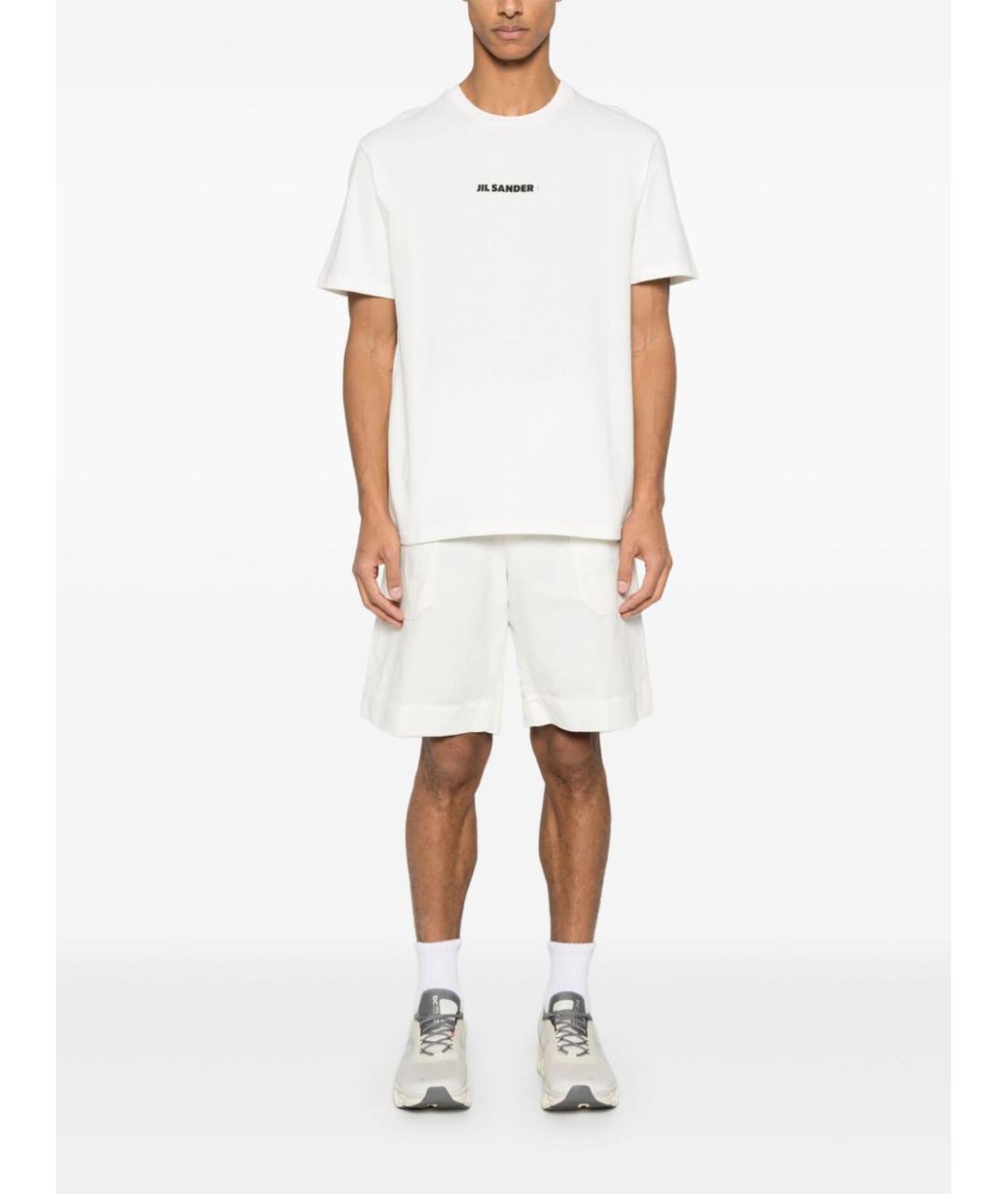 JIL SANDER Белая хлопковая футболка, фото 4