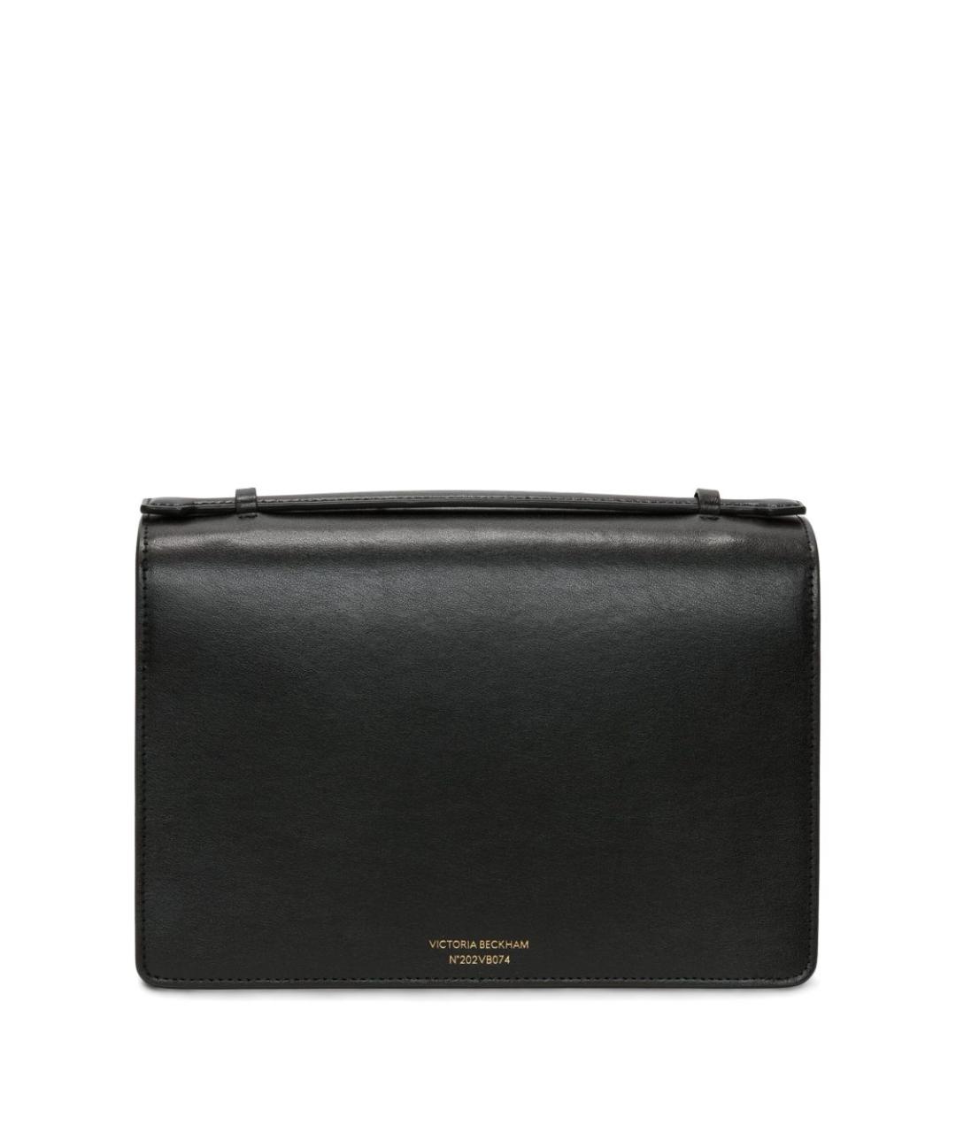VICTORIA BECKHAM Черная кожаная сумка через плечо, фото 6