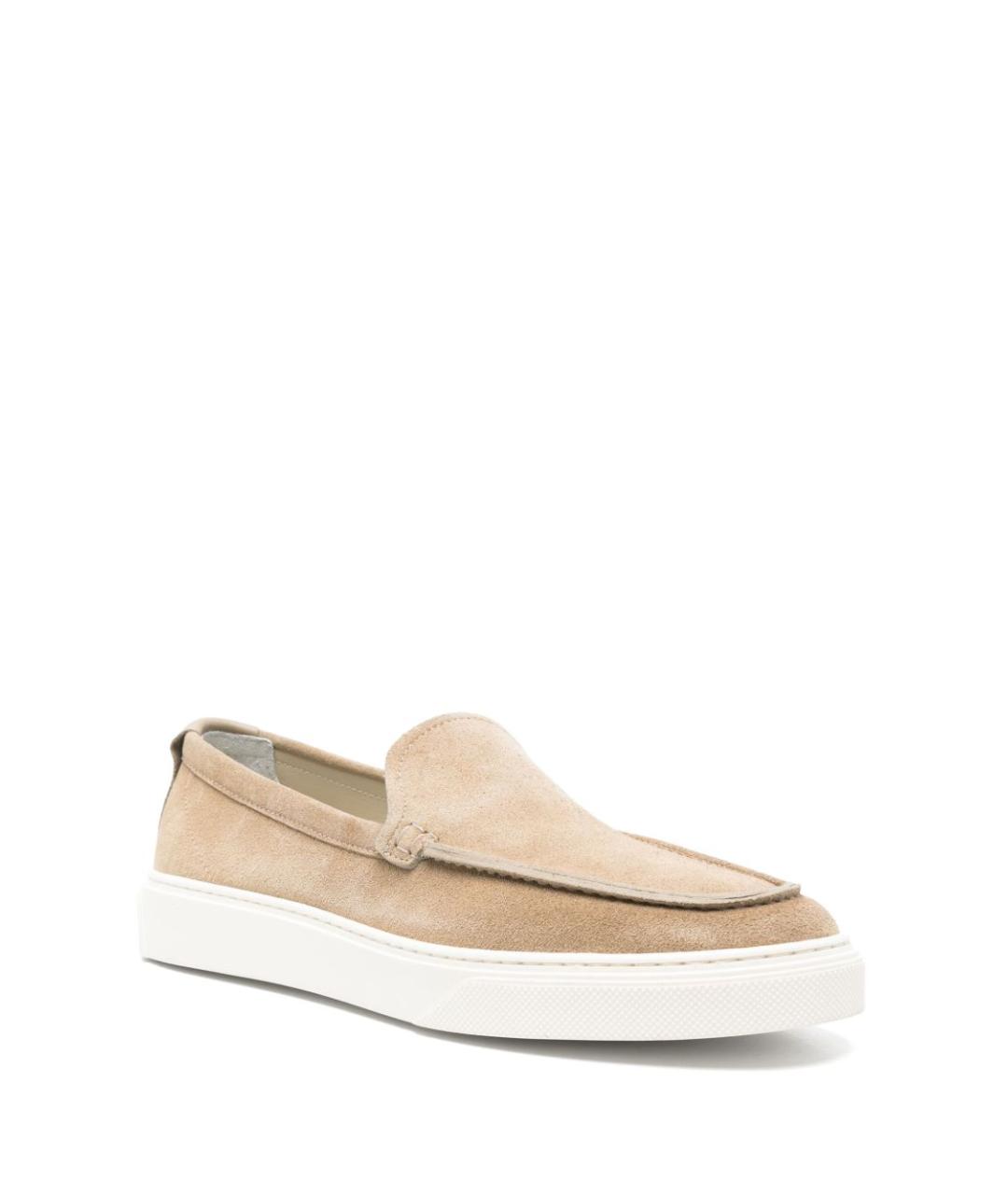 WOOLRICH Бежевые замшевые слипоны, фото 2