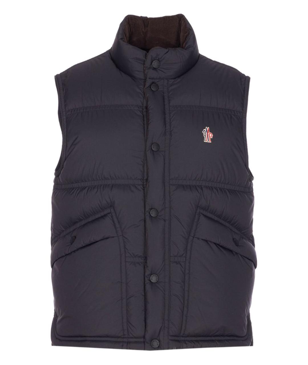 MONCLER GRENOBLE Черный полиамидовый жилет, фото 1