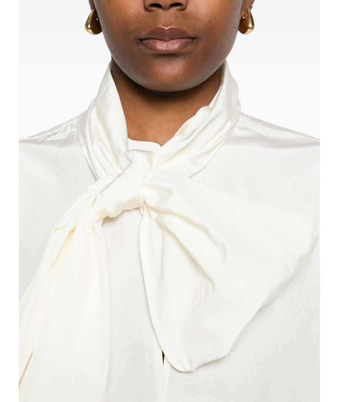 FORTE FORTE Белая полиэстеровая рубашка, фото 5