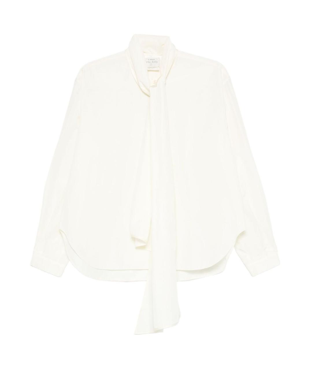 FORTE FORTE Белая полиэстеровая рубашка, фото 1