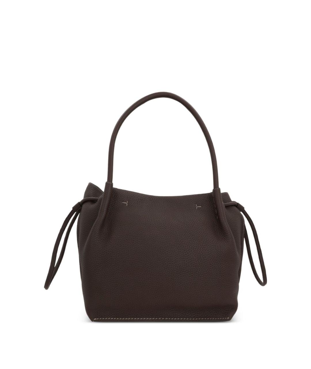 TOD'S Коричневая кожаная сумка тоут, фото 3