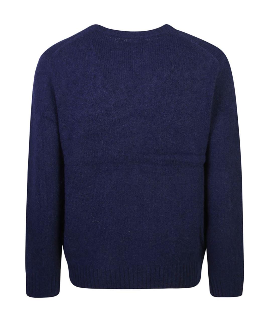 POLO RALPH LAUREN Синий шерстяной джемпер / свитер, фото 3