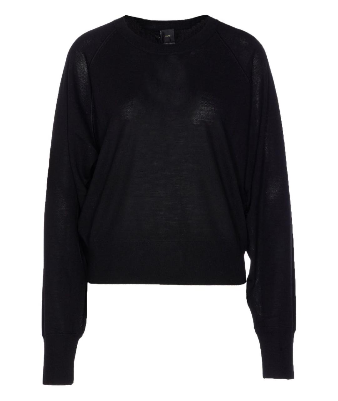 PINKO Черный шерстяной джемпер / свитер, фото 1