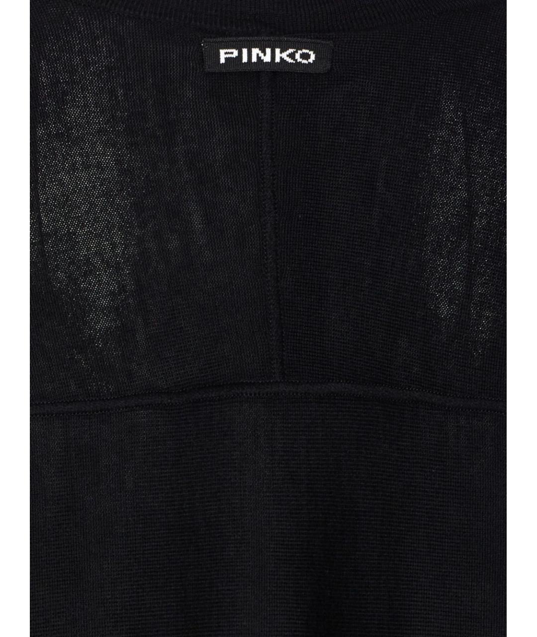 PINKO Черный шерстяной джемпер / свитер, фото 3