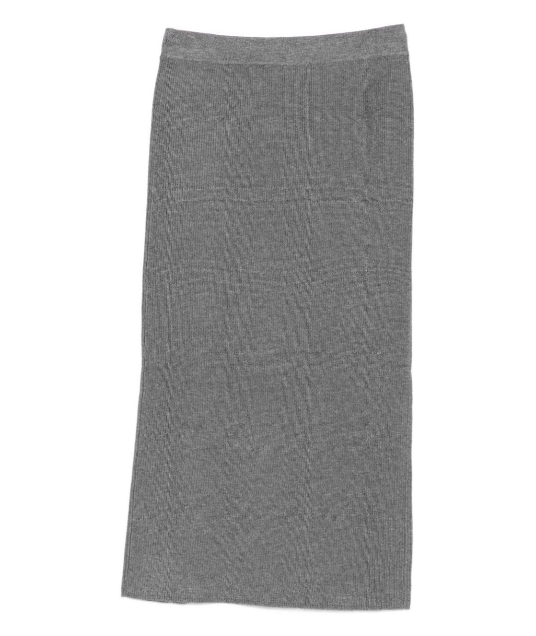 LIU JO Серая вискозная юбка миди, фото 2