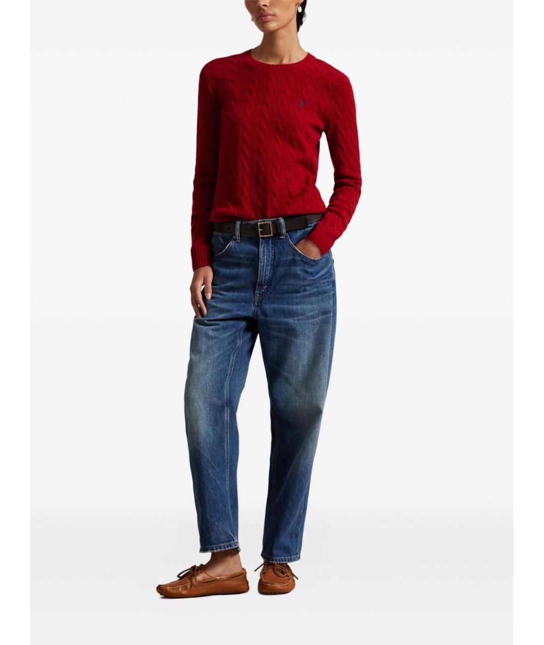 POLO RALPH LAUREN Красный шерстяной джемпер / свитер, фото 4