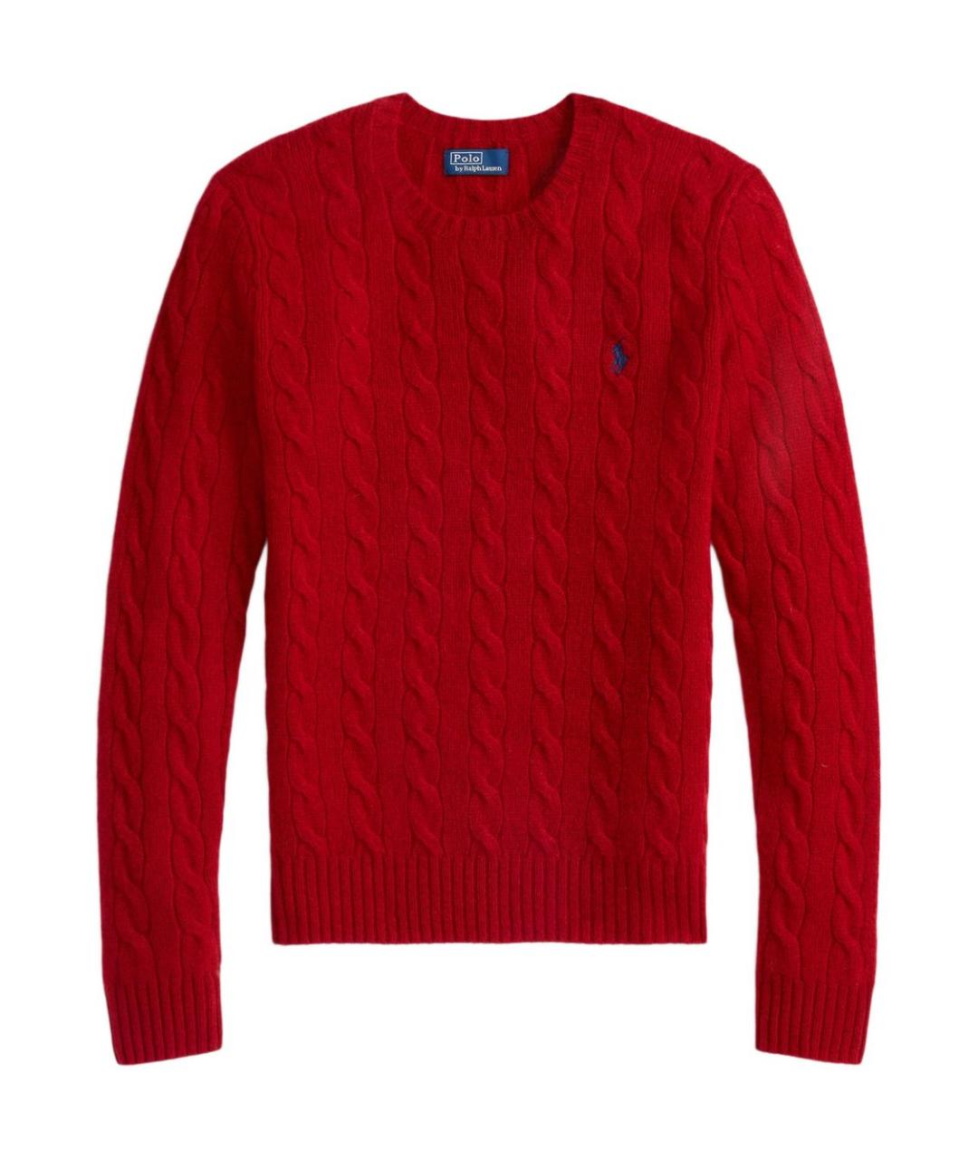 POLO RALPH LAUREN Красный шерстяной джемпер / свитер, фото 1