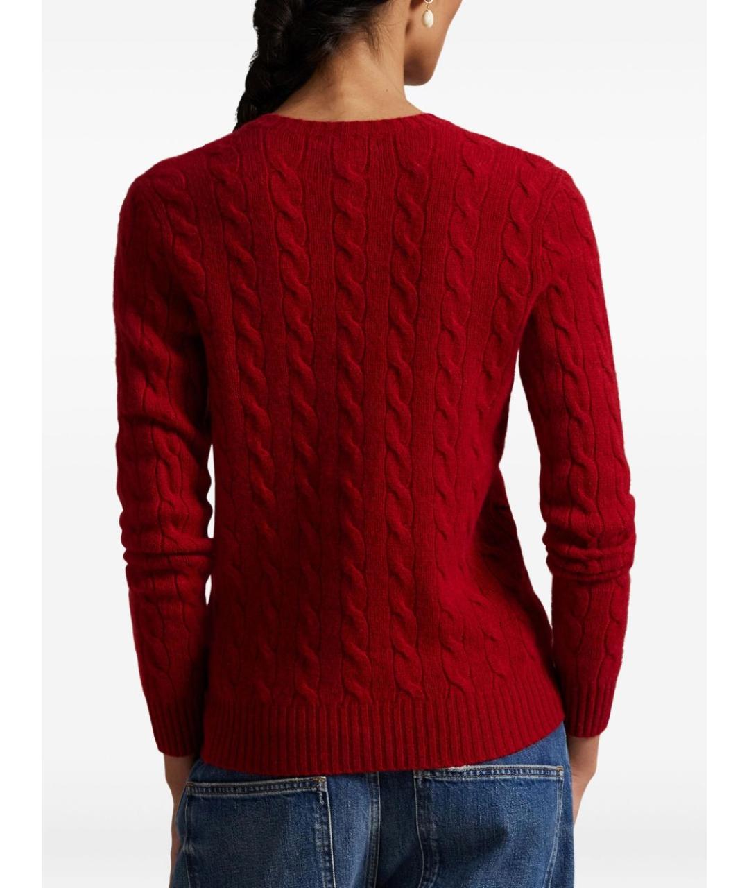 POLO RALPH LAUREN Красный шерстяной джемпер / свитер, фото 3