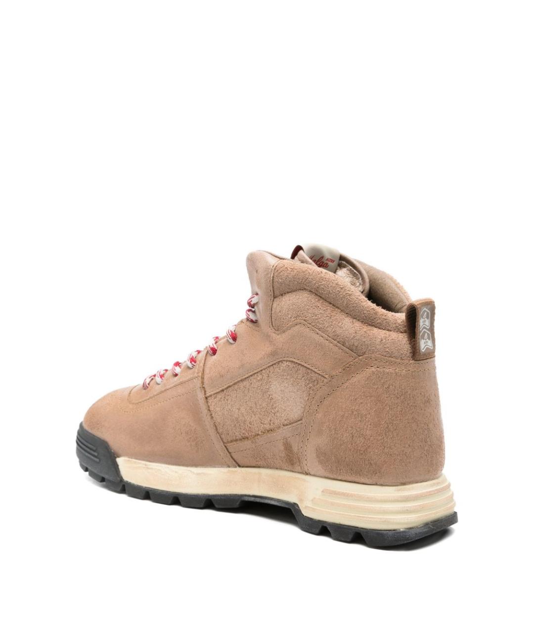 AUTRY Бежевые замшевые низкие ботинки, фото 3