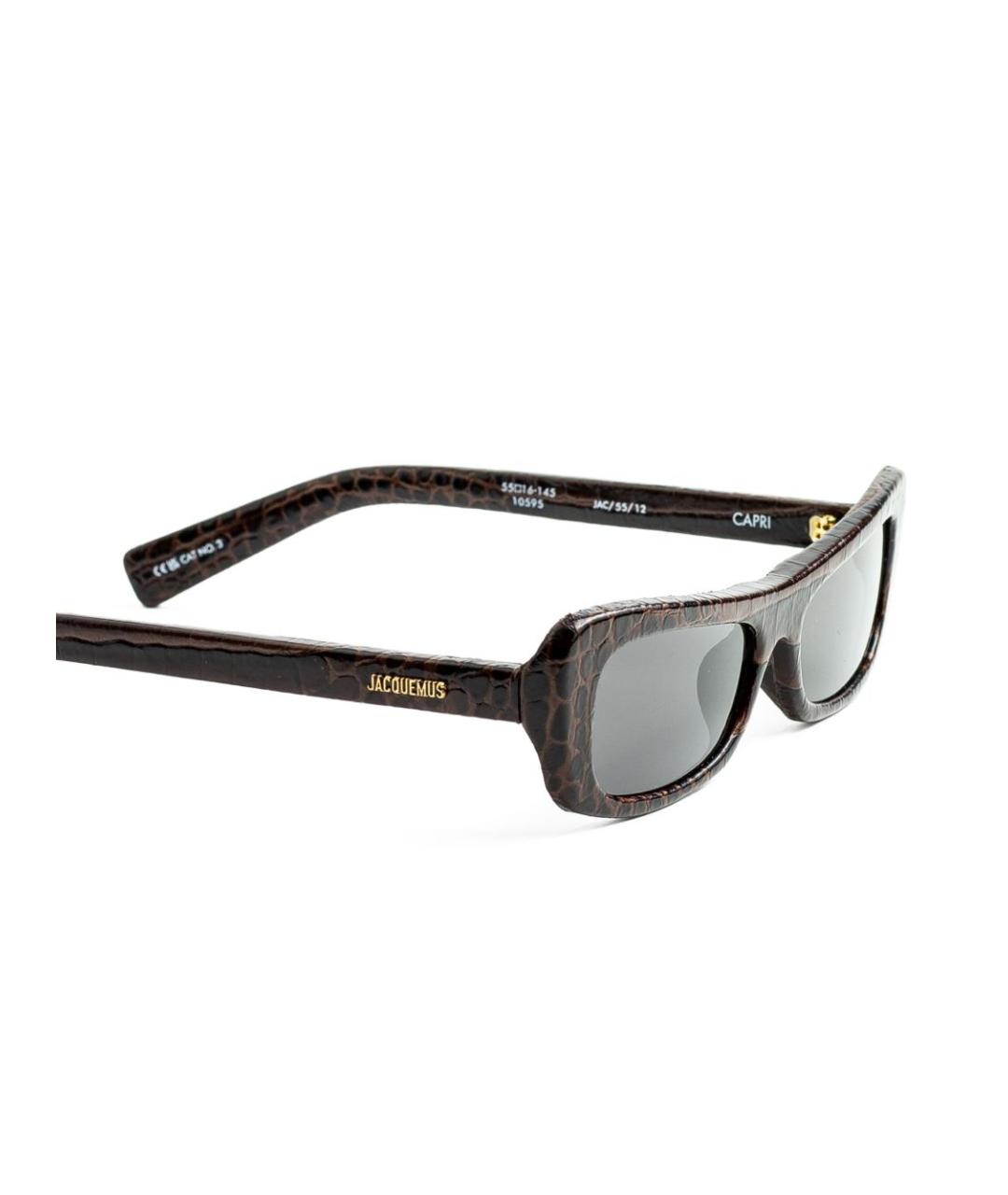 JACQUEMUS Коричневые солнцезащитные очки, фото 2