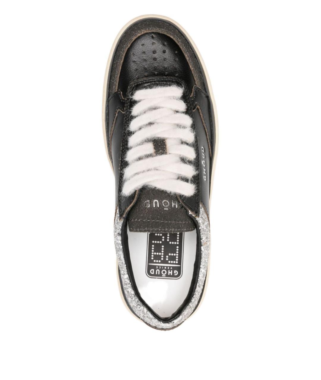 GHOUD Черные кожаные кеды, фото 2