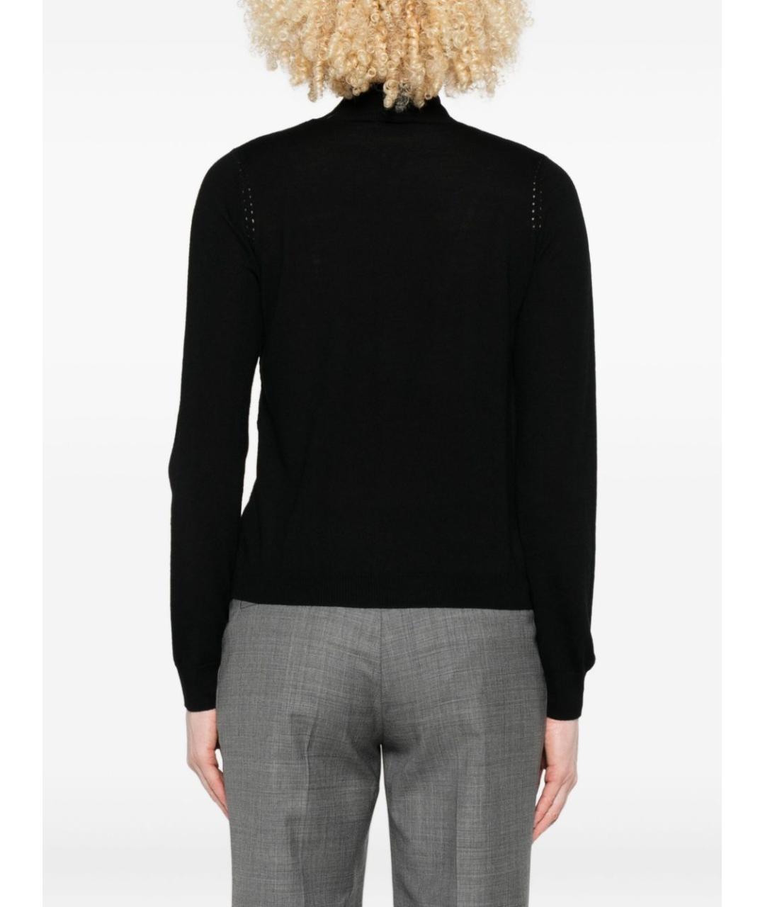 LIU JO Черный шерстяной джемпер / свитер, фото 4