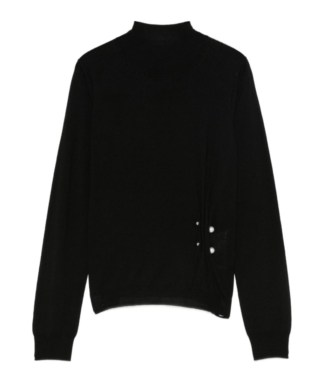 LIU JO Черный шерстяной джемпер / свитер, фото 1