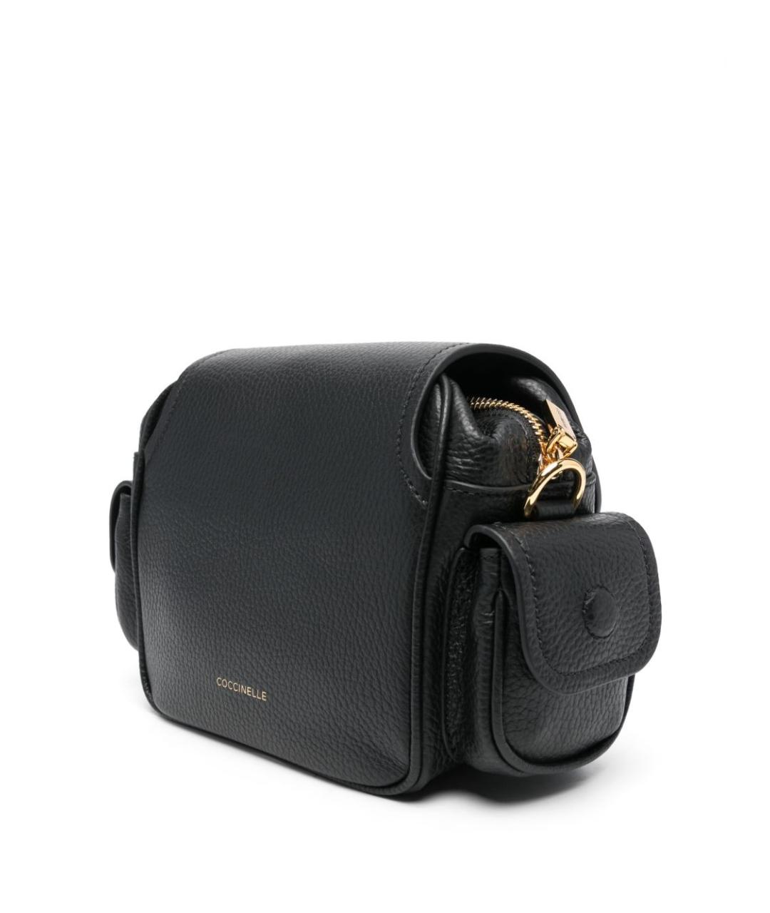COCCINELLE Черная кожаная сумка через плечо, фото 5
