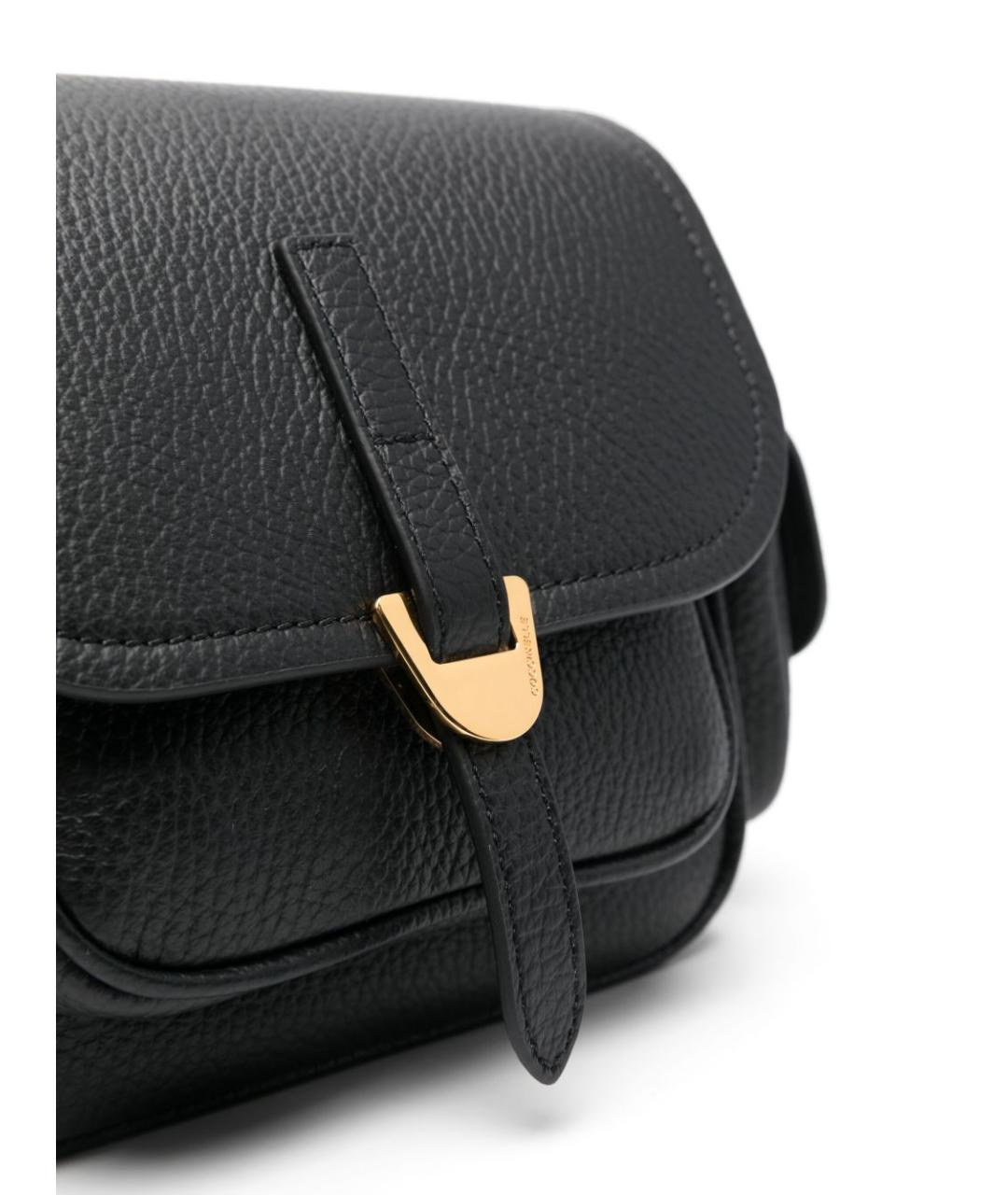 COCCINELLE Черная кожаная сумка через плечо, фото 3