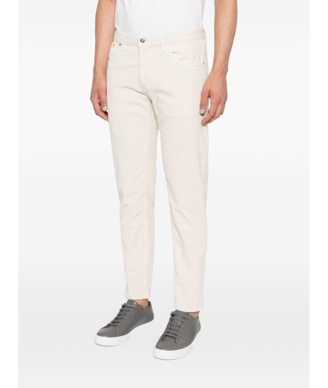 DONDUP Бежевые хлопковые прямые джинсы, фото 3