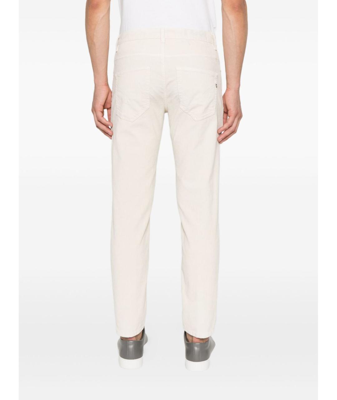 DONDUP Бежевые хлопковые прямые джинсы, фото 5