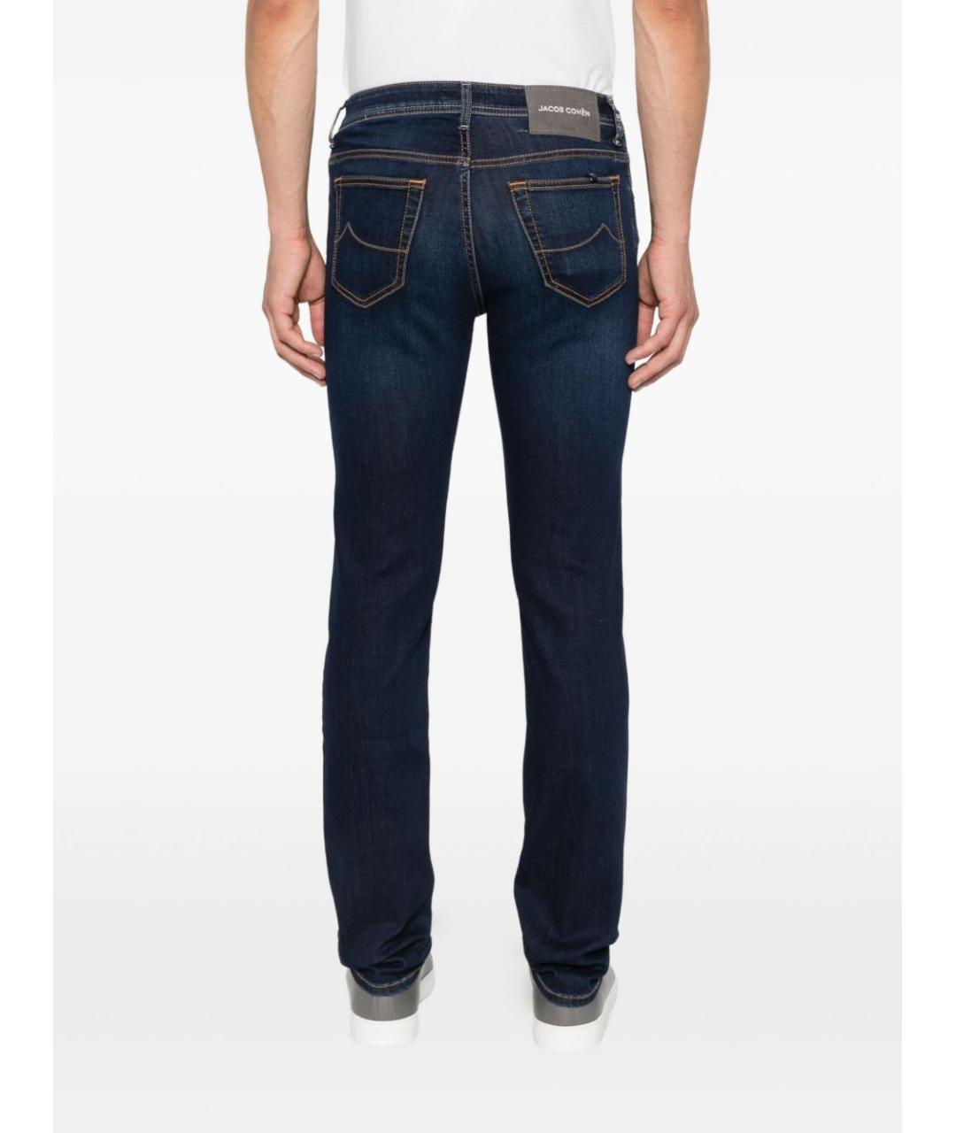 JACOB COHEN Синие прямые джинсы, фото 5
