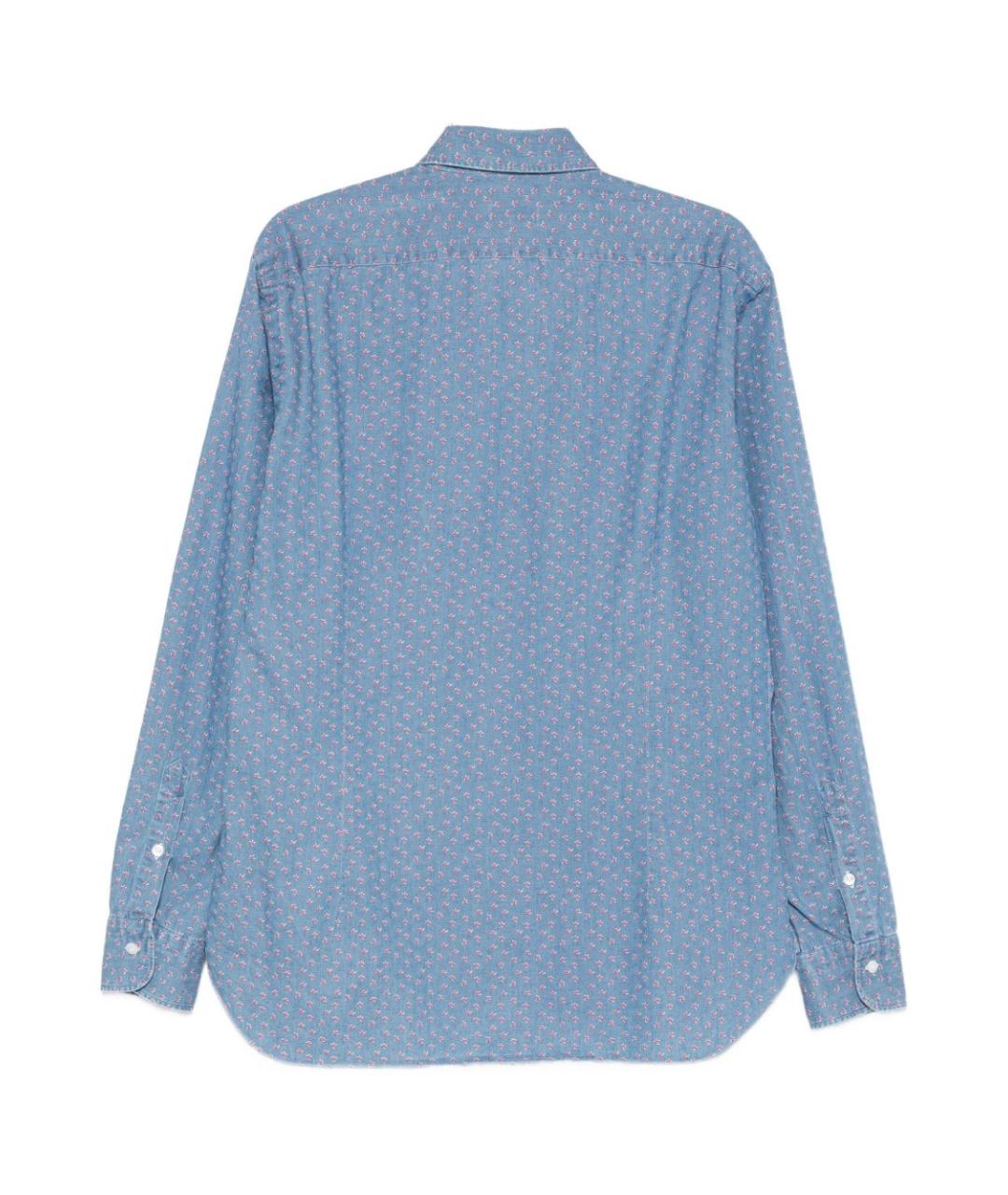 BARBA Голубая классическая рубашка, фото 2