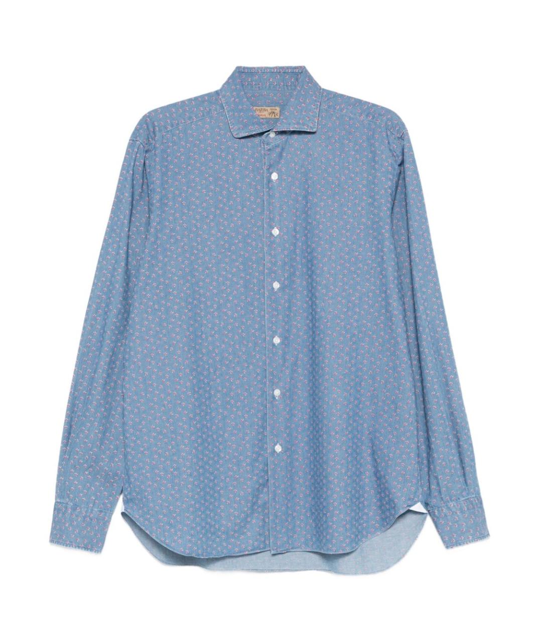 BARBA Голубая классическая рубашка, фото 1