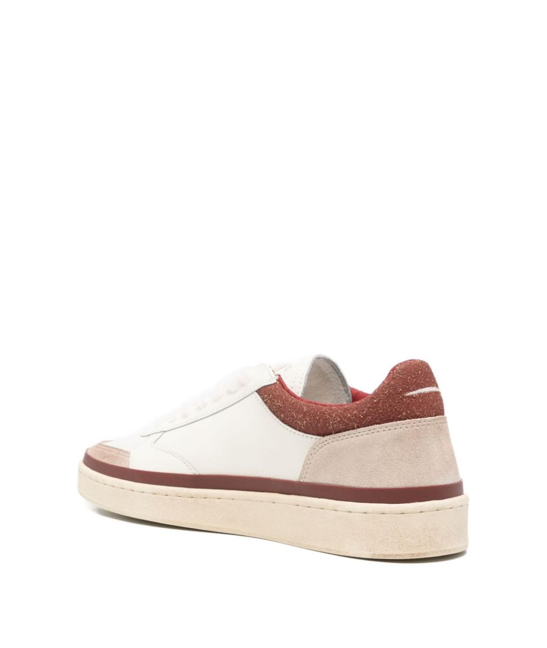 GHOUD Бежевые кожаные низкие кроссовки / кеды, фото 2