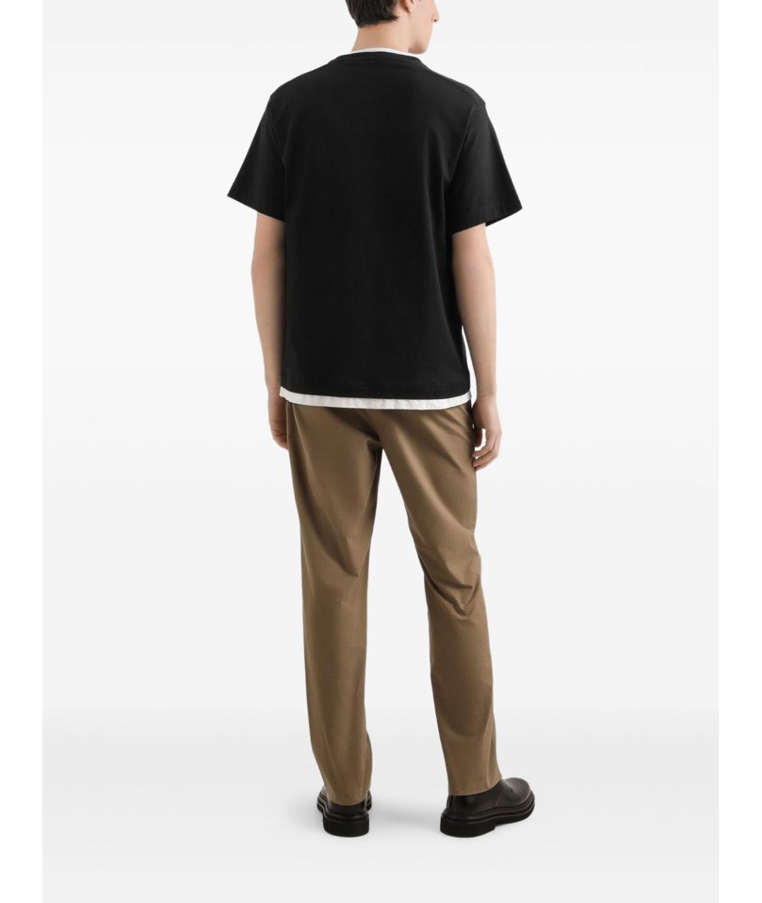 DOLCE&GABBANA Черная хлопковая футболка, фото 5