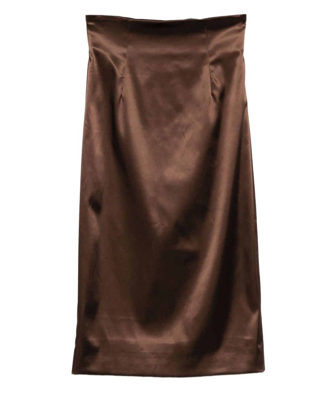 DOLCE&GABBANA Коричневая юбка миди, фото 1