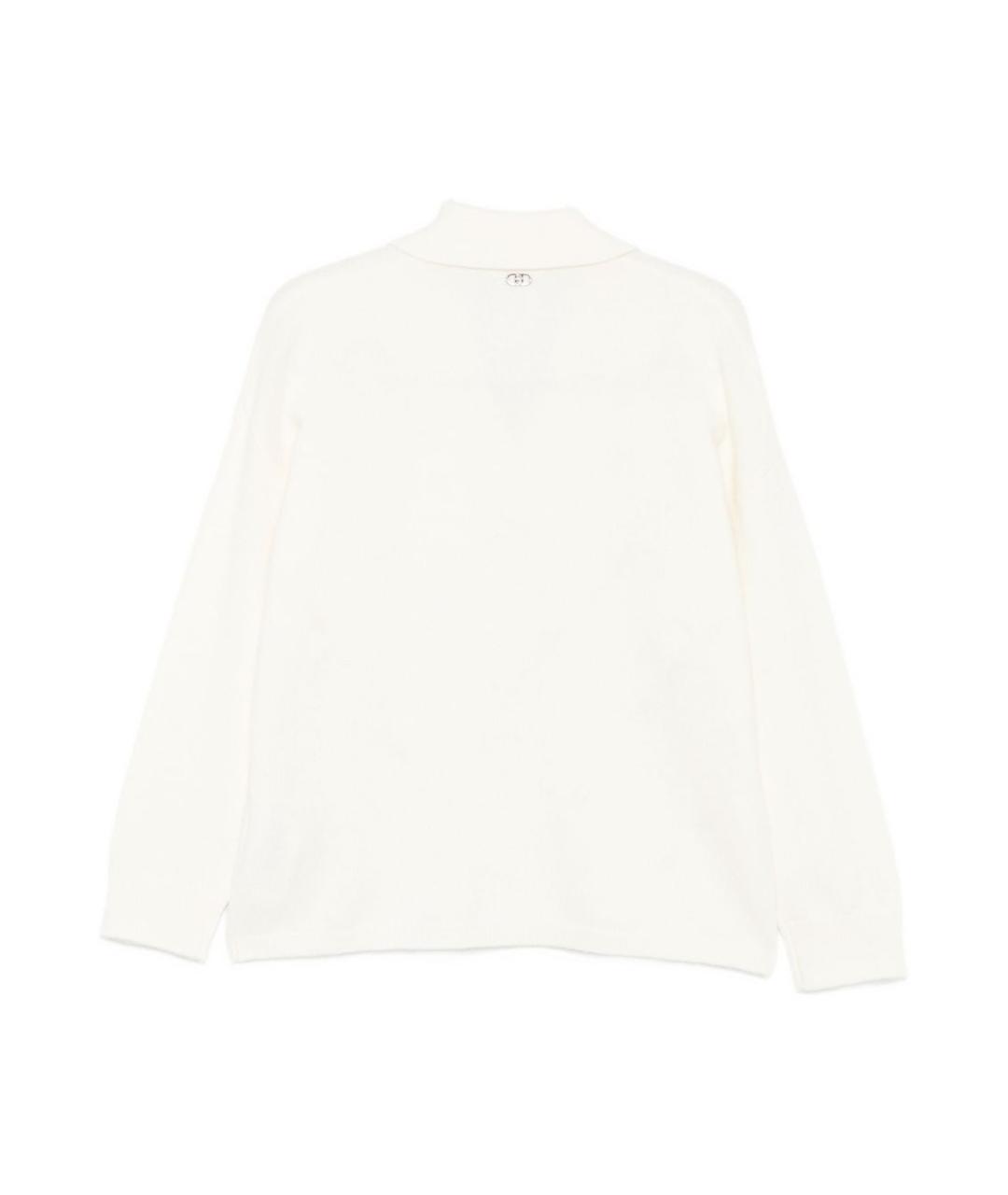 LIU JO Белый шерстяной джемпер / свитер, фото 2